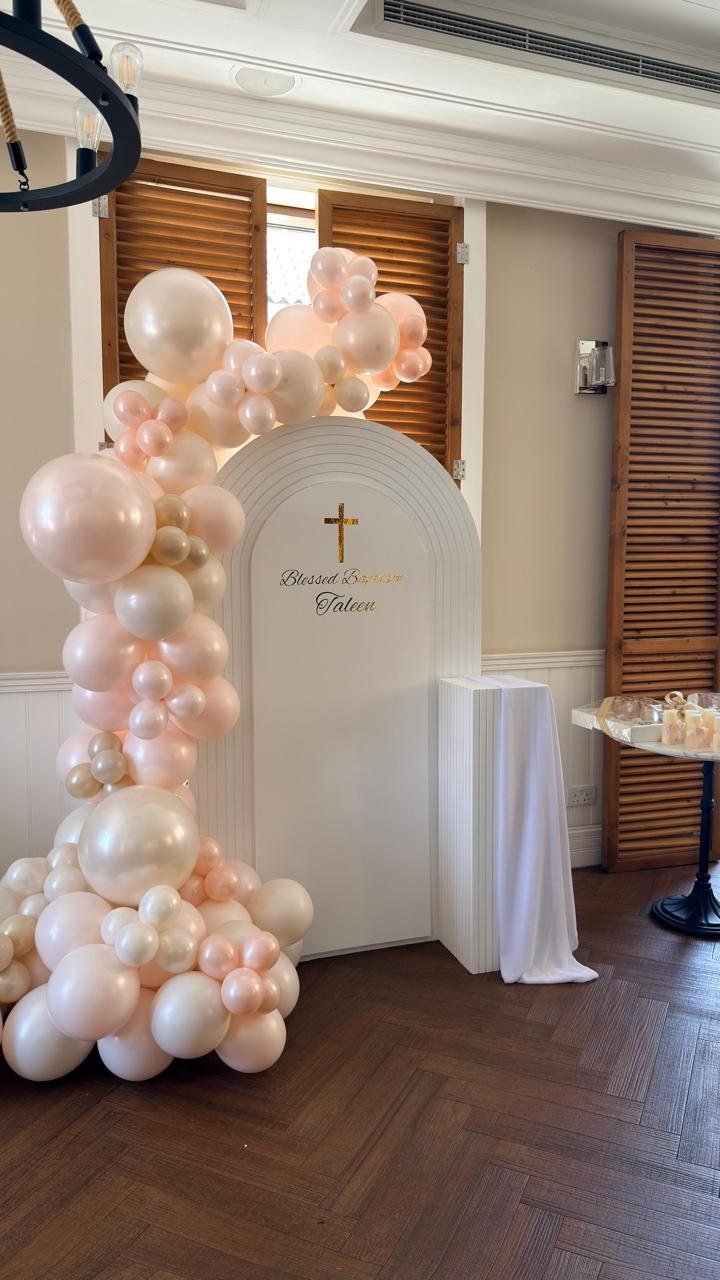 Baptism Backdrop Dubai by Al Bahar Events