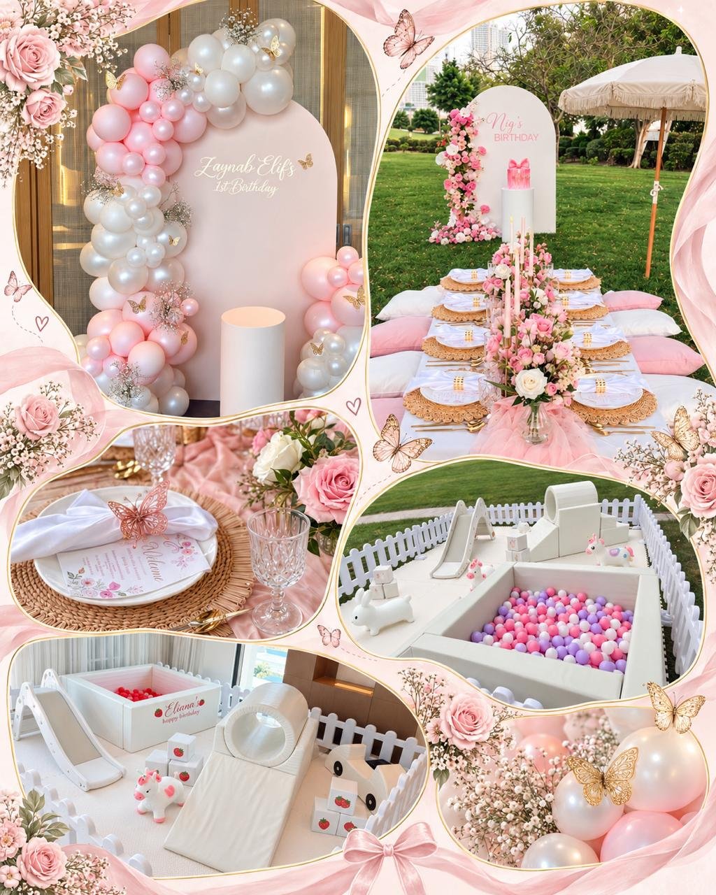 Boho-styled outdoor table setting by Al Bahar Events, Dubai