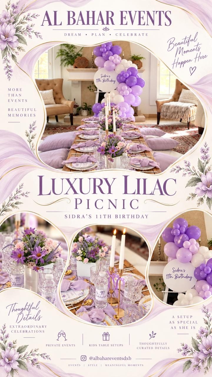 Birthday party Decor Dubai by Al Bahar Events
