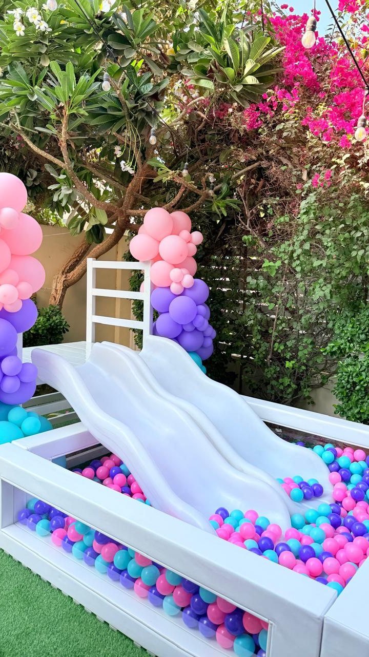 Double Slide Ball Pit Dubai by Al Bahar Events